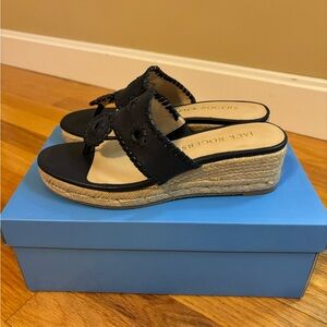 Jack Rogers navy wedge